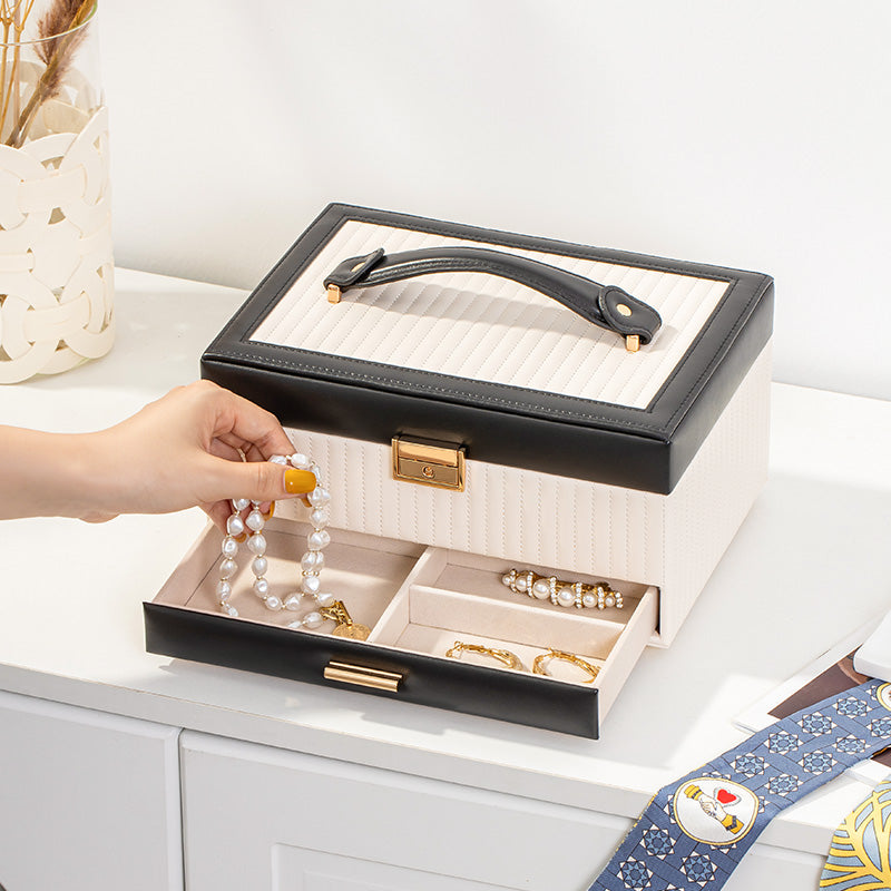 3 Layers Jewelry Boxes for Earring, Ring, Necklace, Bracelets