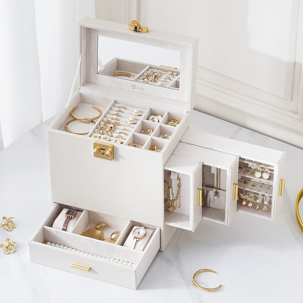 5-Layer Jewelry Organizer with Mirror