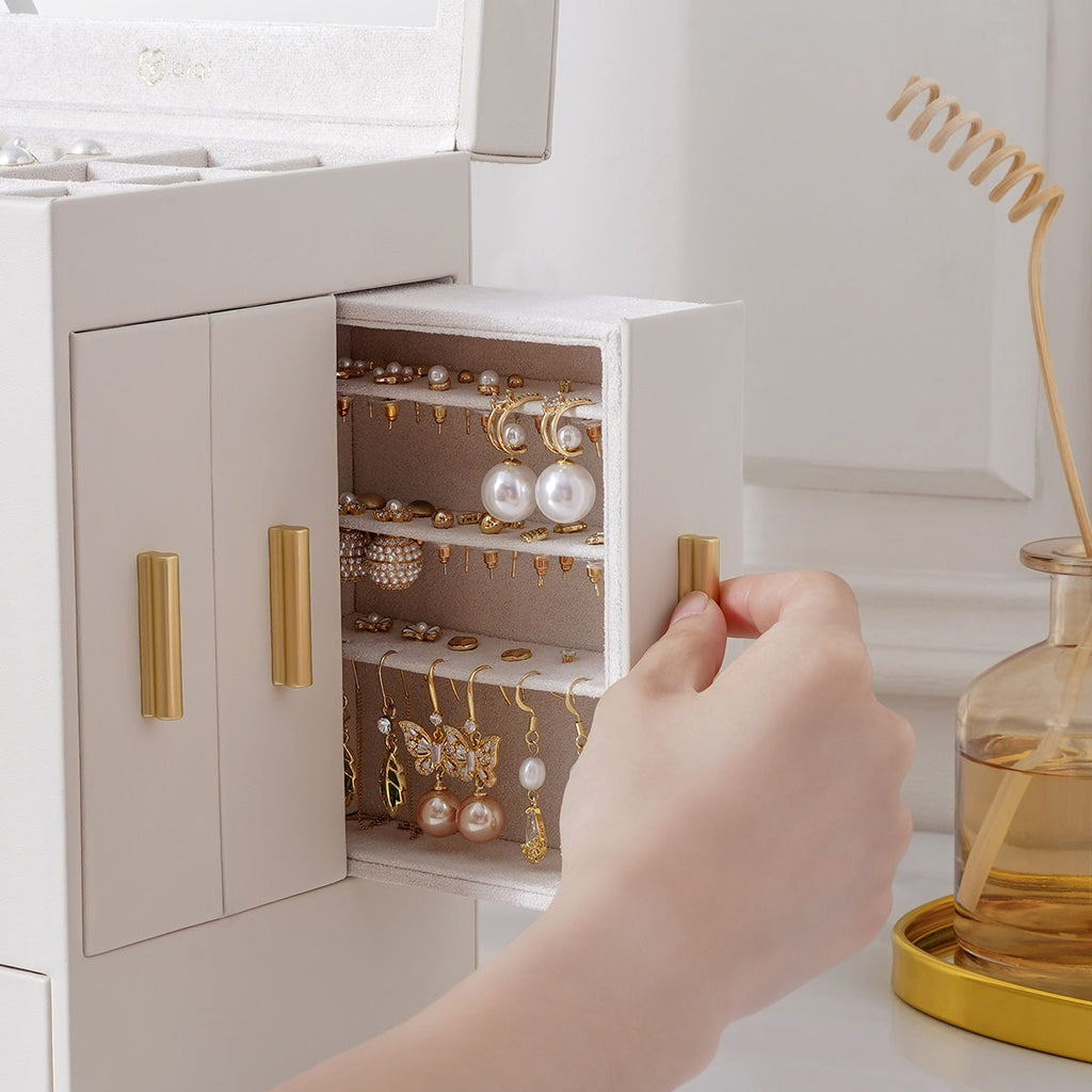 5-Layer Jewelry Organizer with Mirror