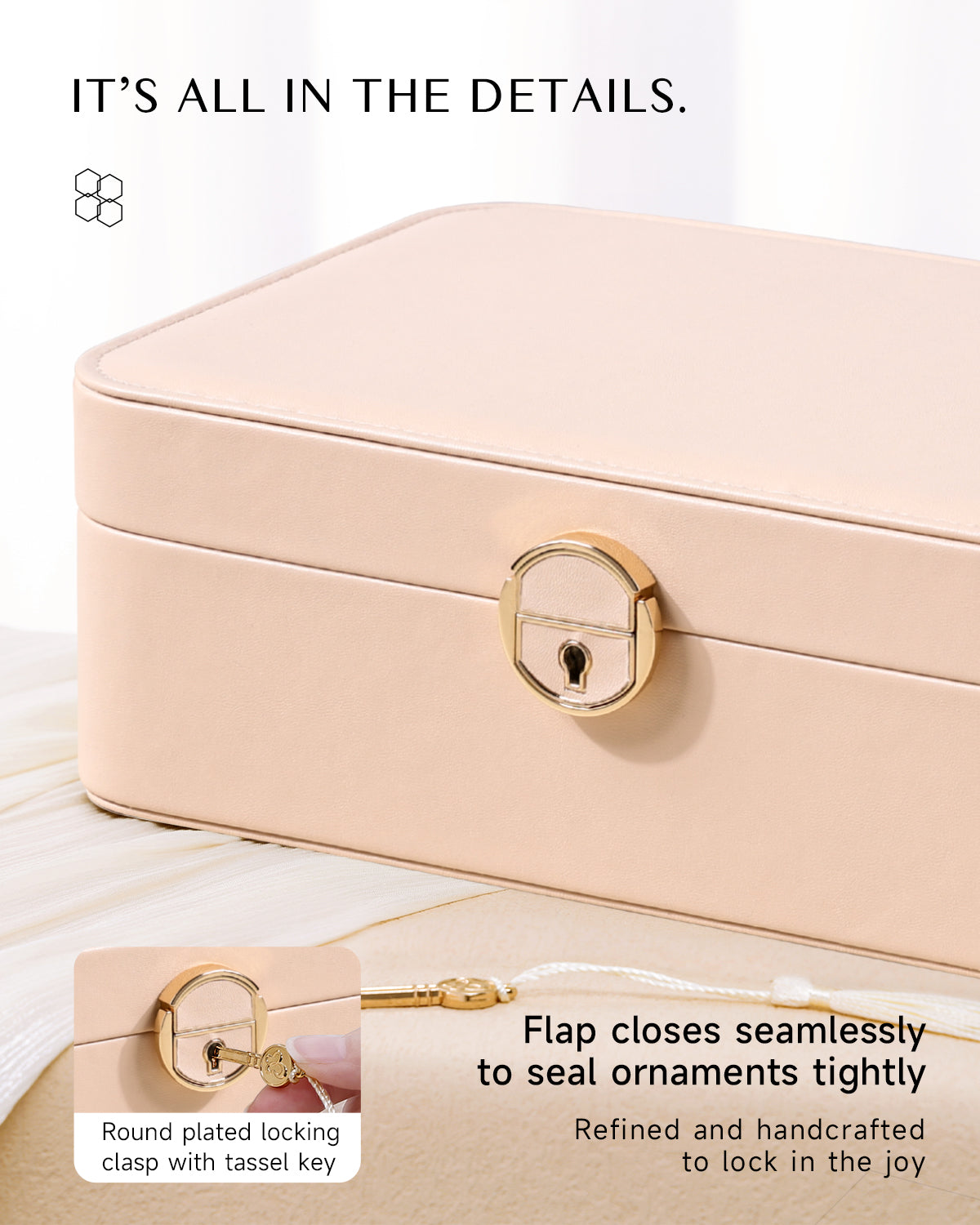 2-Layer Jewelry Box with Removable Tray