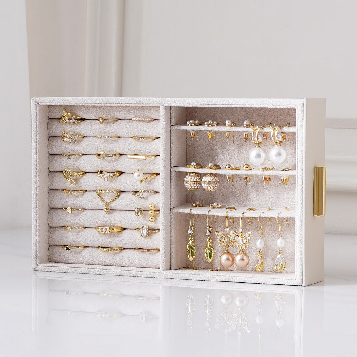 5-Layer Jewelry Organizer with Mirror