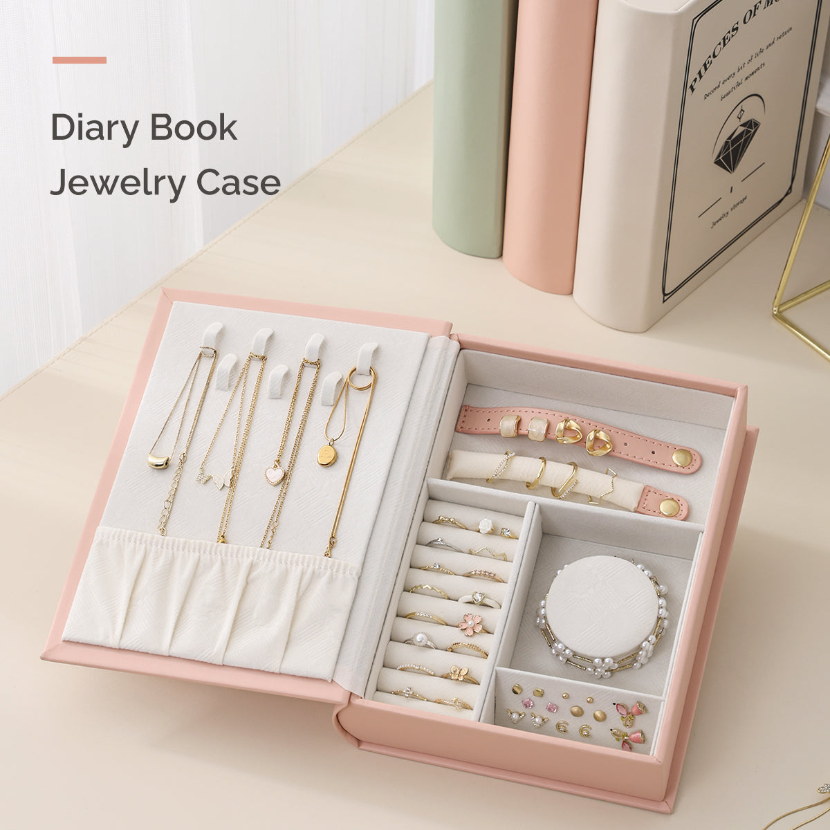 Casegrace PU Leather Magic Book Design  Jewelry Case