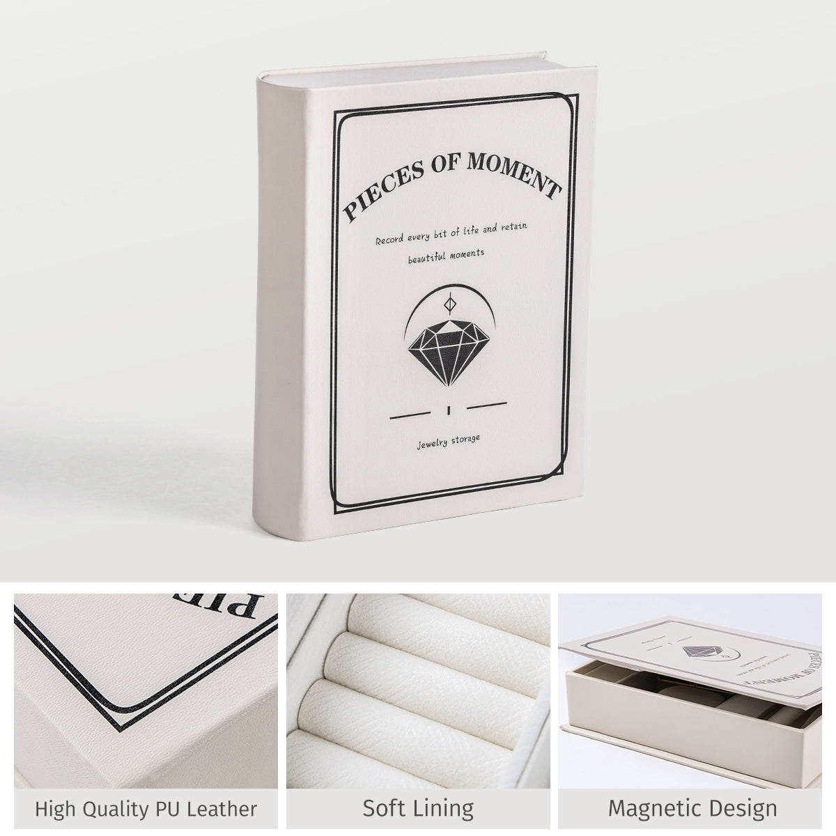 Casegrace PU Leather Magic Book Design  Jewelry Case