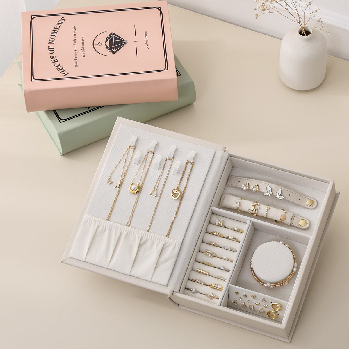 Casegrace PU Leather Magic Book Design  Jewelry Case