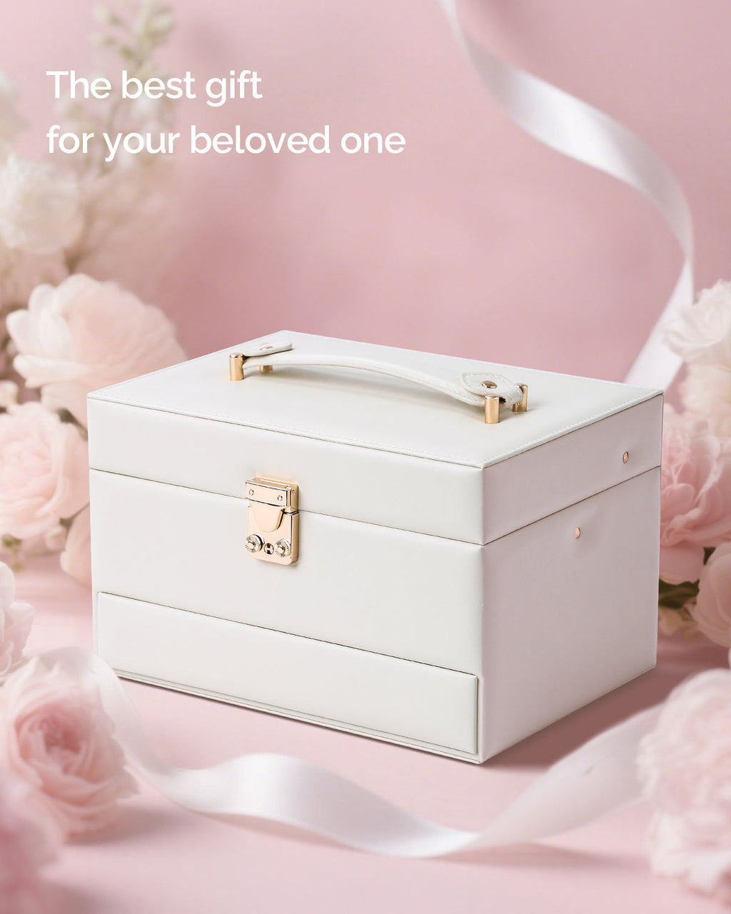 CASEGRACE Jewelry Organizer Box,3 Layers