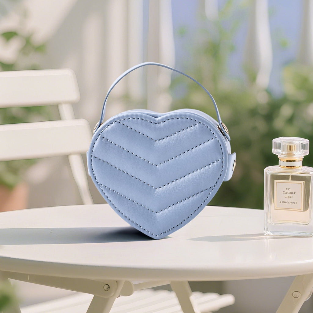 Portable Travel Heart Shaped Jewelry Box