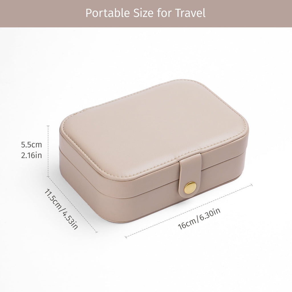 Travel Jewelry Case, PU Leather Jewelry Travel Organizer