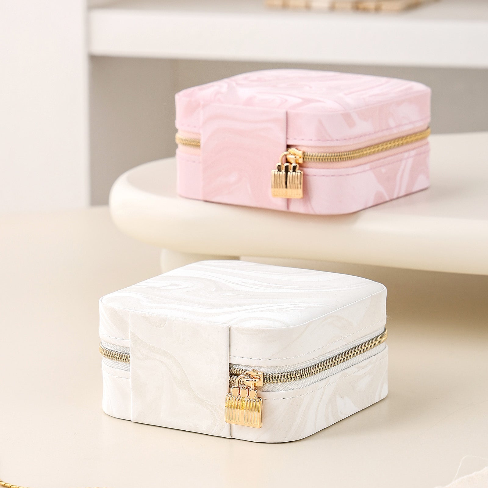 Small Portable Travel Jewelry Case