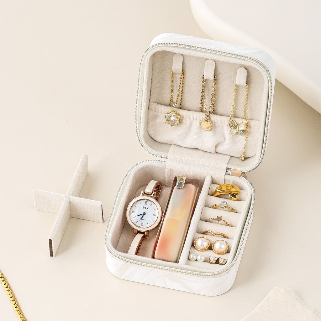 Small Portable Travel Jewelry Case