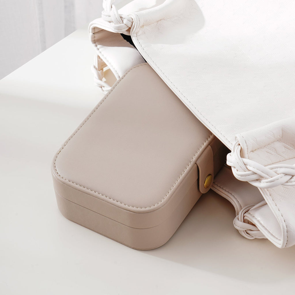 Travel Jewelry Case, PU Leather Jewelry Travel Organizer