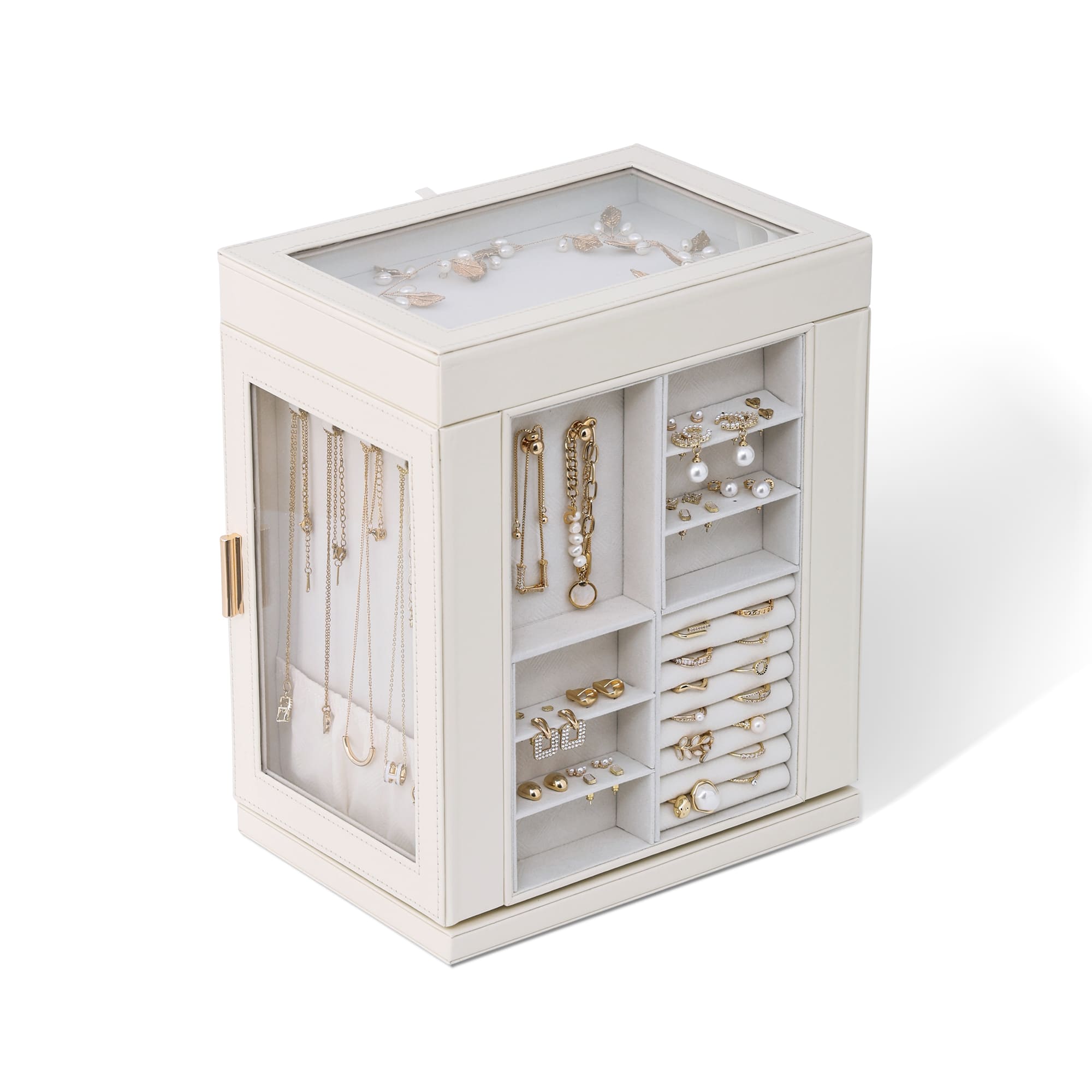 CASEGRACE 6-Tier Jewelry Box 360° Rotating