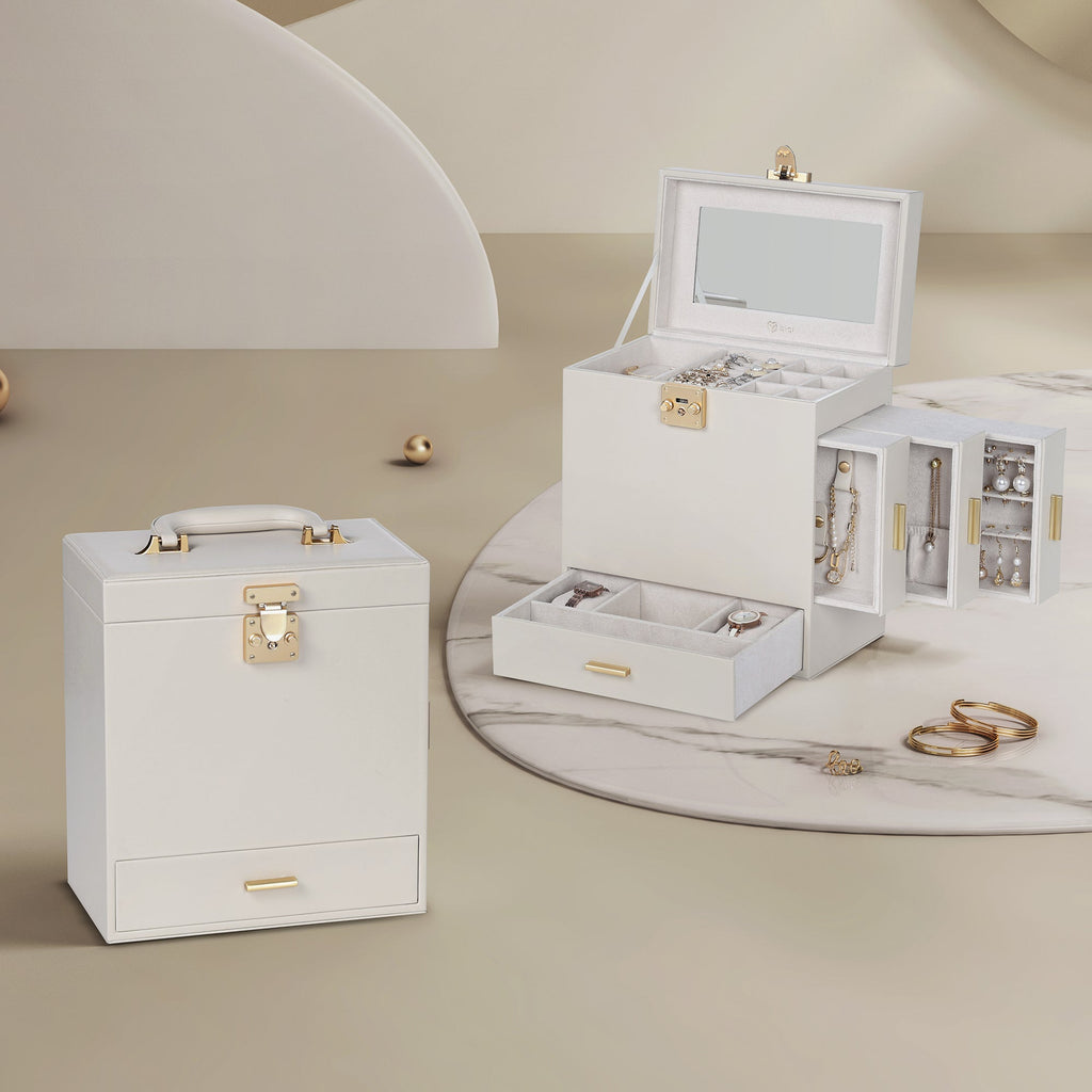 5-Layer Jewelry Organizer with Mirror