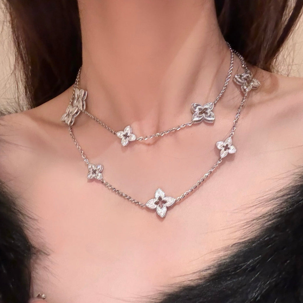 Women Heart Pendant Necklace Red Heart & Pearls Choker Daily Wear Necklace Jewelry for Gifts