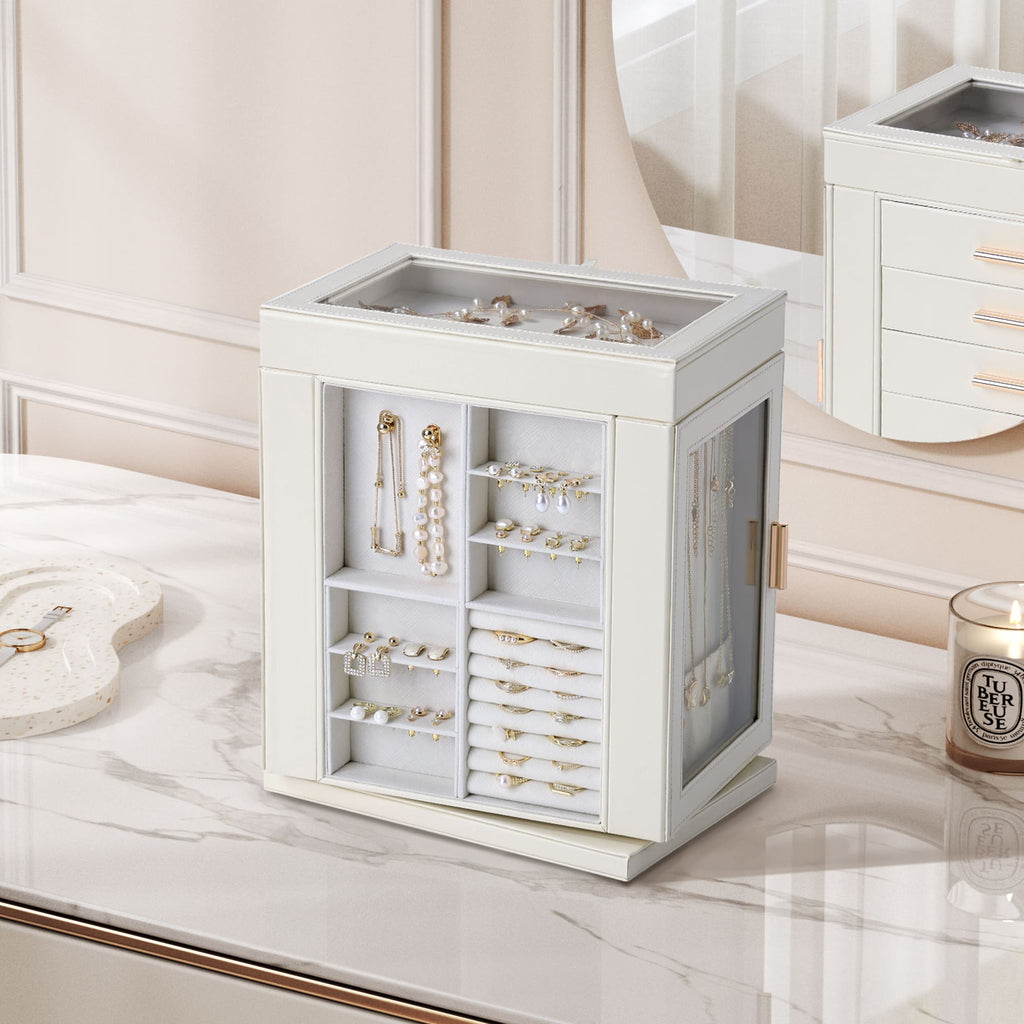 CASEGRACE 6-Tier Jewelry Box 360° Rotating