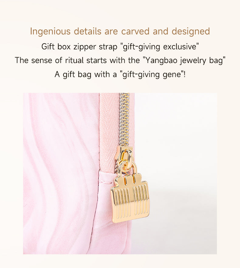 CASEGRACE  Small Travel Jewelry Case,Jewelry Pouch Bags with Zipper