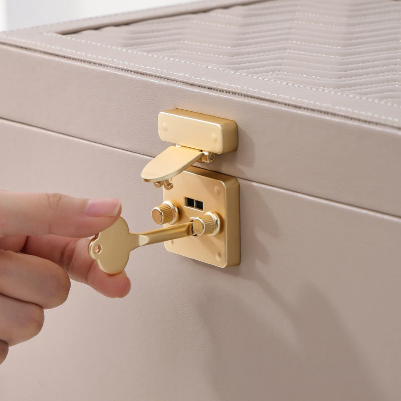 3-Tier Jewelry Organizer Box with 2 Drawers,Large Storage Capacity