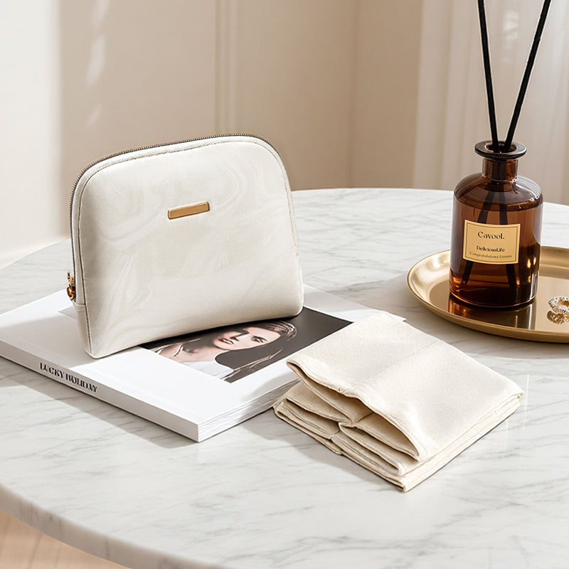 CASEGRACE  Small Travel Jewelry Case,Jewelry Pouch Bags with Zipper