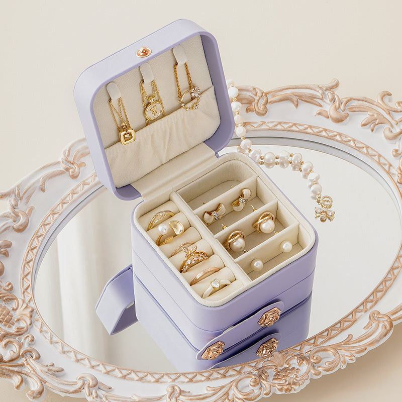 CASEGRACE 3-In-1 Travel Jewelry Case