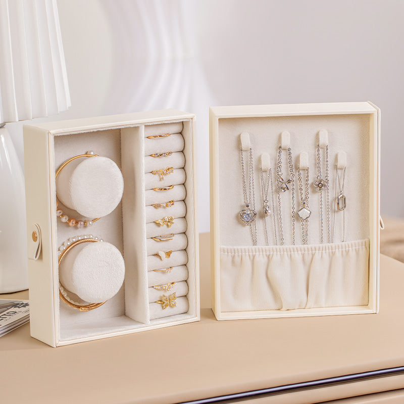 CASEGRACE 360° Rotating Jewelry Box with Mirrors