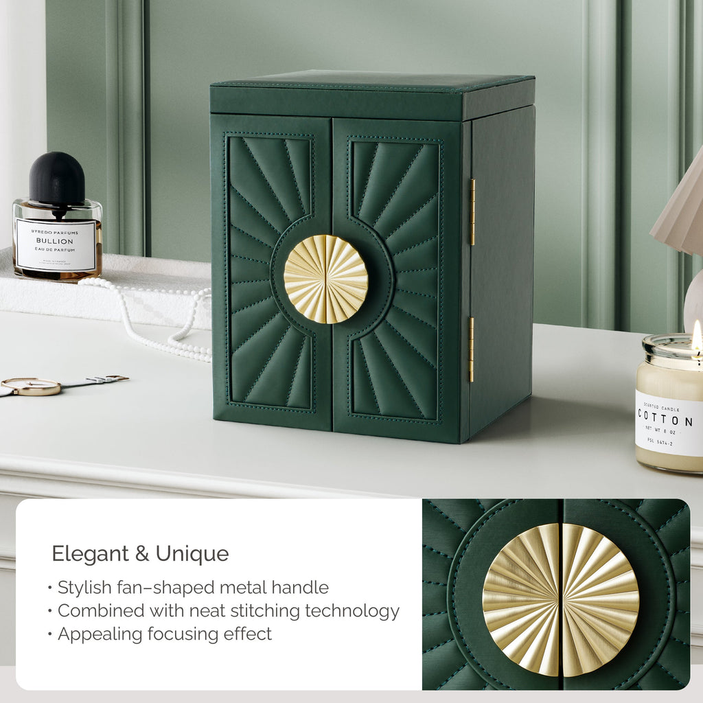 CASEGRACE 6-Tier Jewelry Organizer Box with Mirror