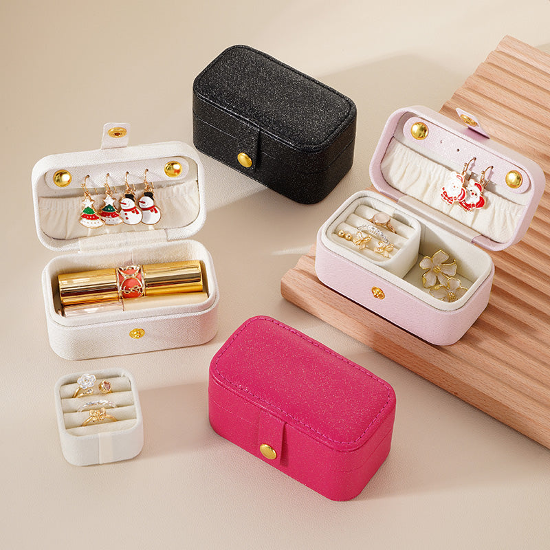 CASEGRACE Travel Mini Jewelry Box Lipstick Storage Case