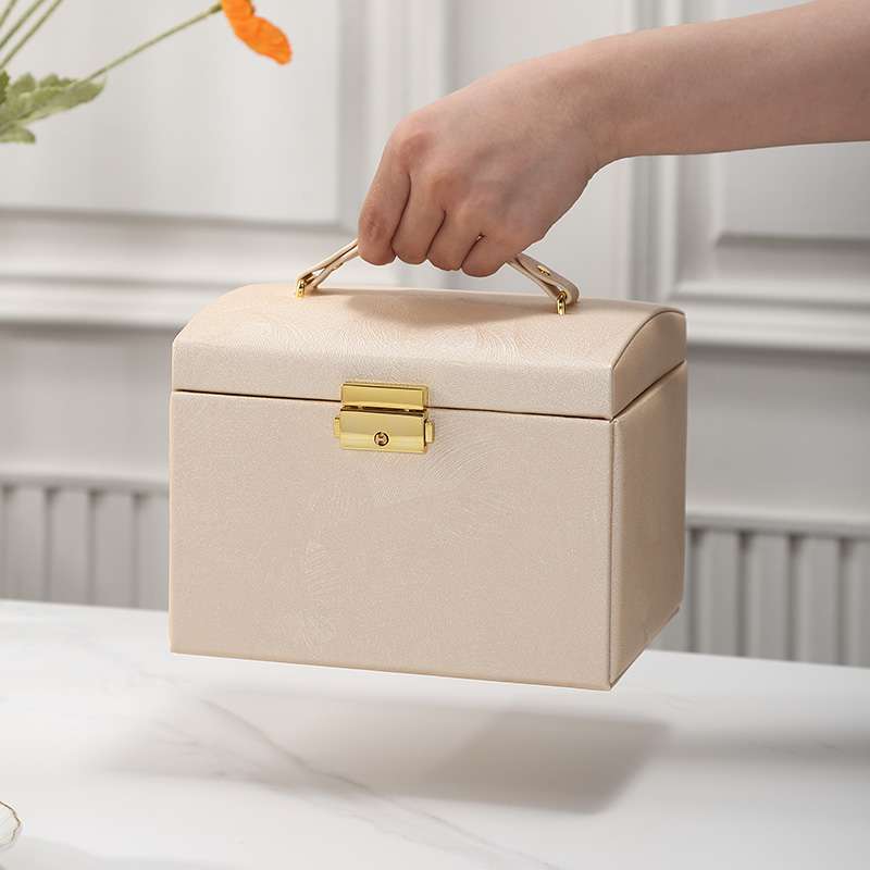 PU Leather Jewelry Storage Box Travel Jewelry Organizer