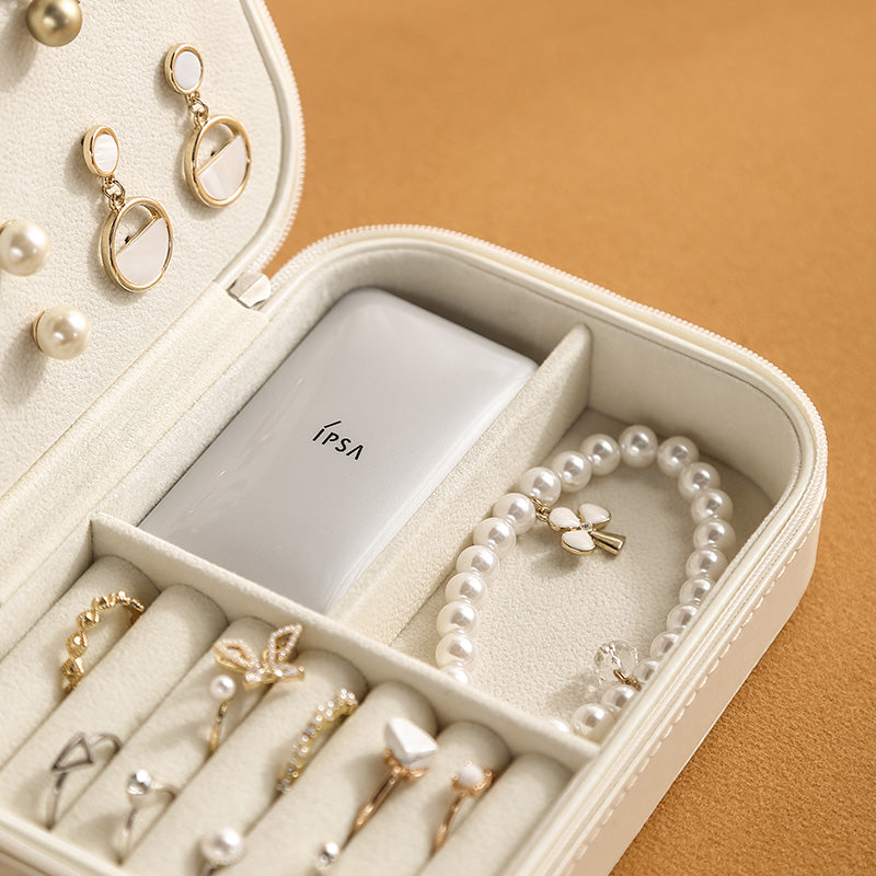 CASEGRACE Zippered Travel Jewellery Box Earring Case