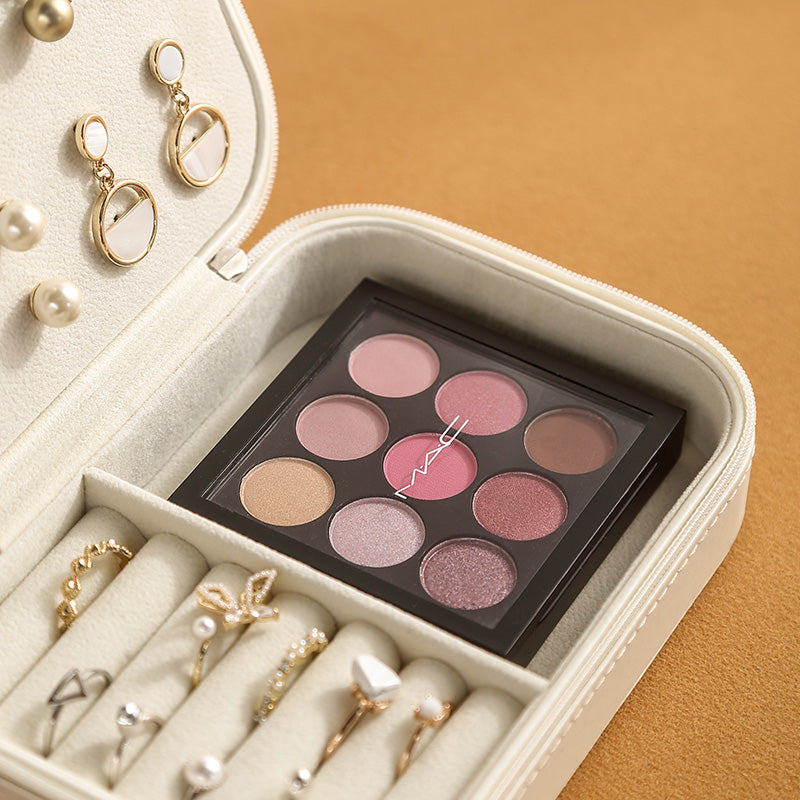 CASEGRACE Zippered Travel Jewellery Box Earring Case