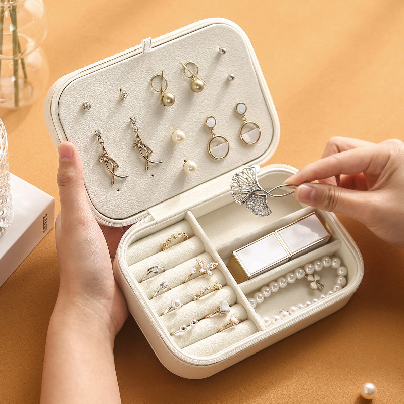 CASEGRACE Zippered Travel Jewellery Box Earring Case