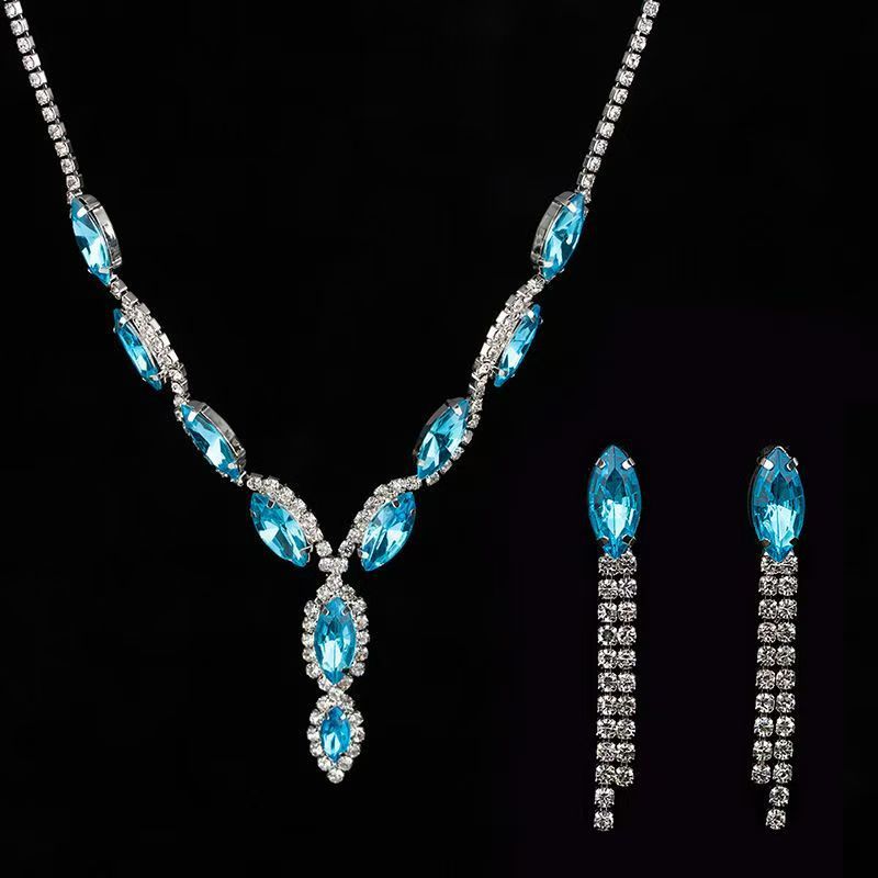 Bridal Crystal Jewelry Accessories for Women (Set of 2)