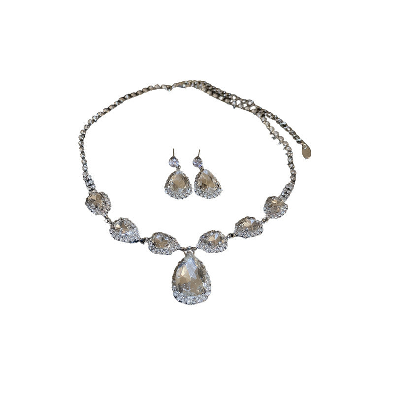 Bridal Crystal Jewelry Accessories for Women (Set of 2)