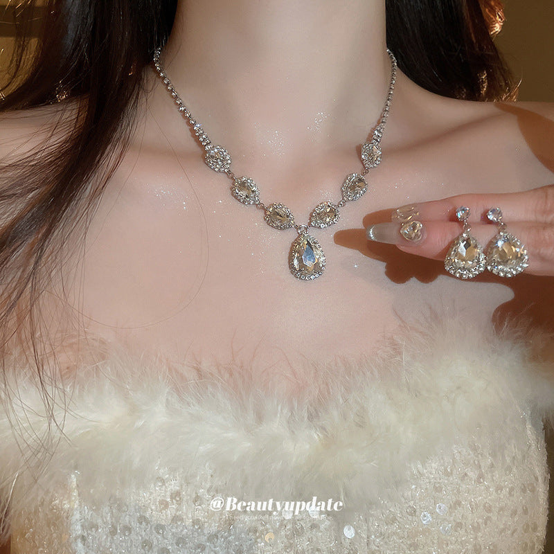 Bridal Crystal Jewelry Accessories for Women (Set of 2)