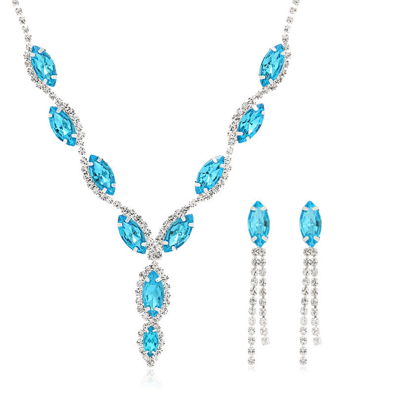 Bridal Crystal Jewelry Accessories for Women (Set of 2)