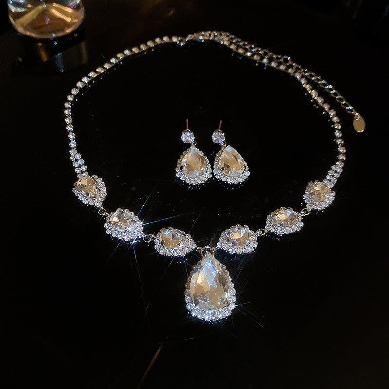 Bridal Crystal Jewelry Accessories for Women (Set of 2)