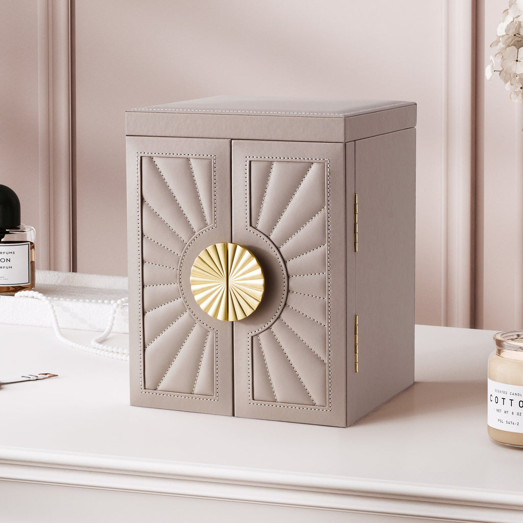 CASEGRACE 6-Tier Jewelry Organizer Box with Mirror