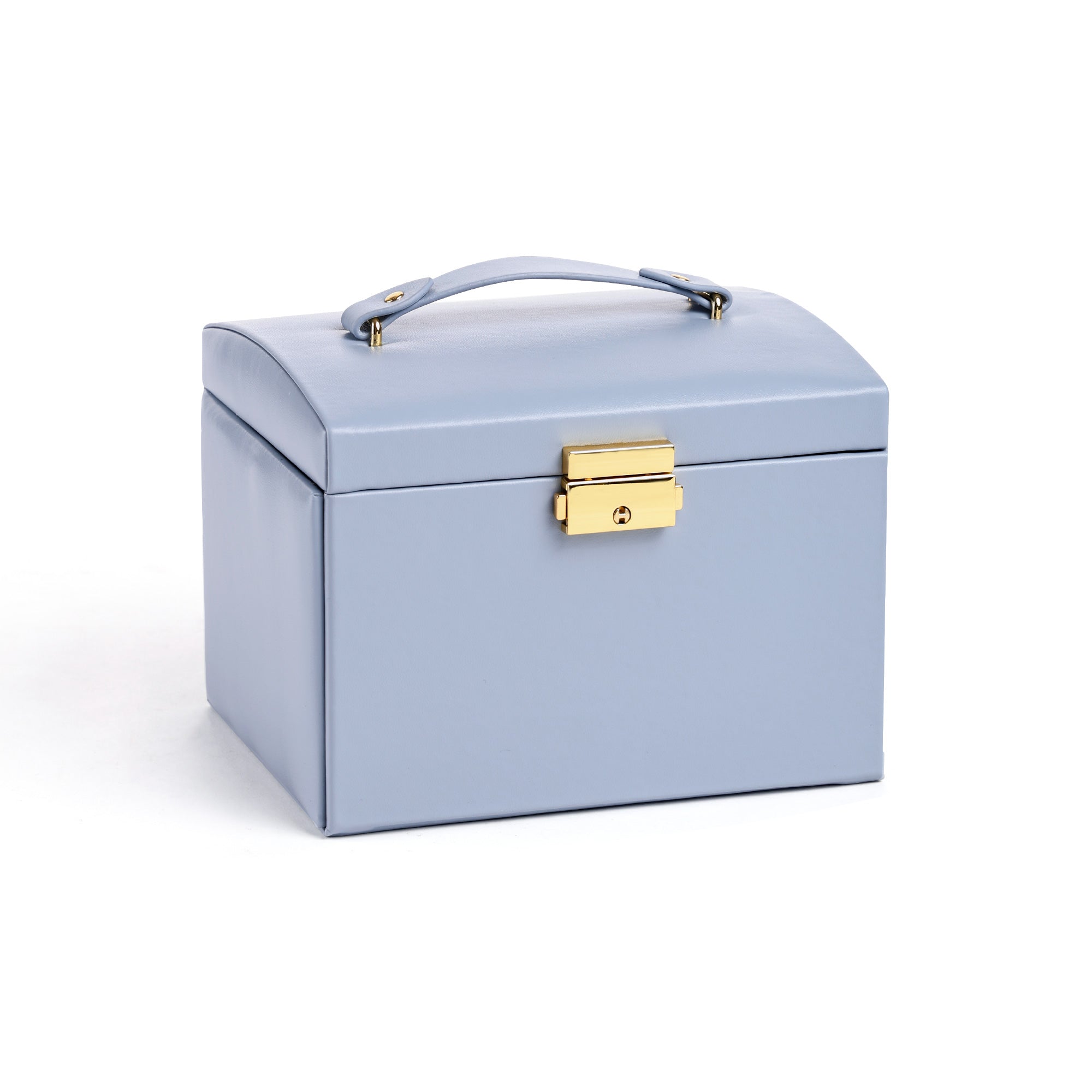 Casegrace Jewelry Organizer with Mirror 2 Drawers & Lock